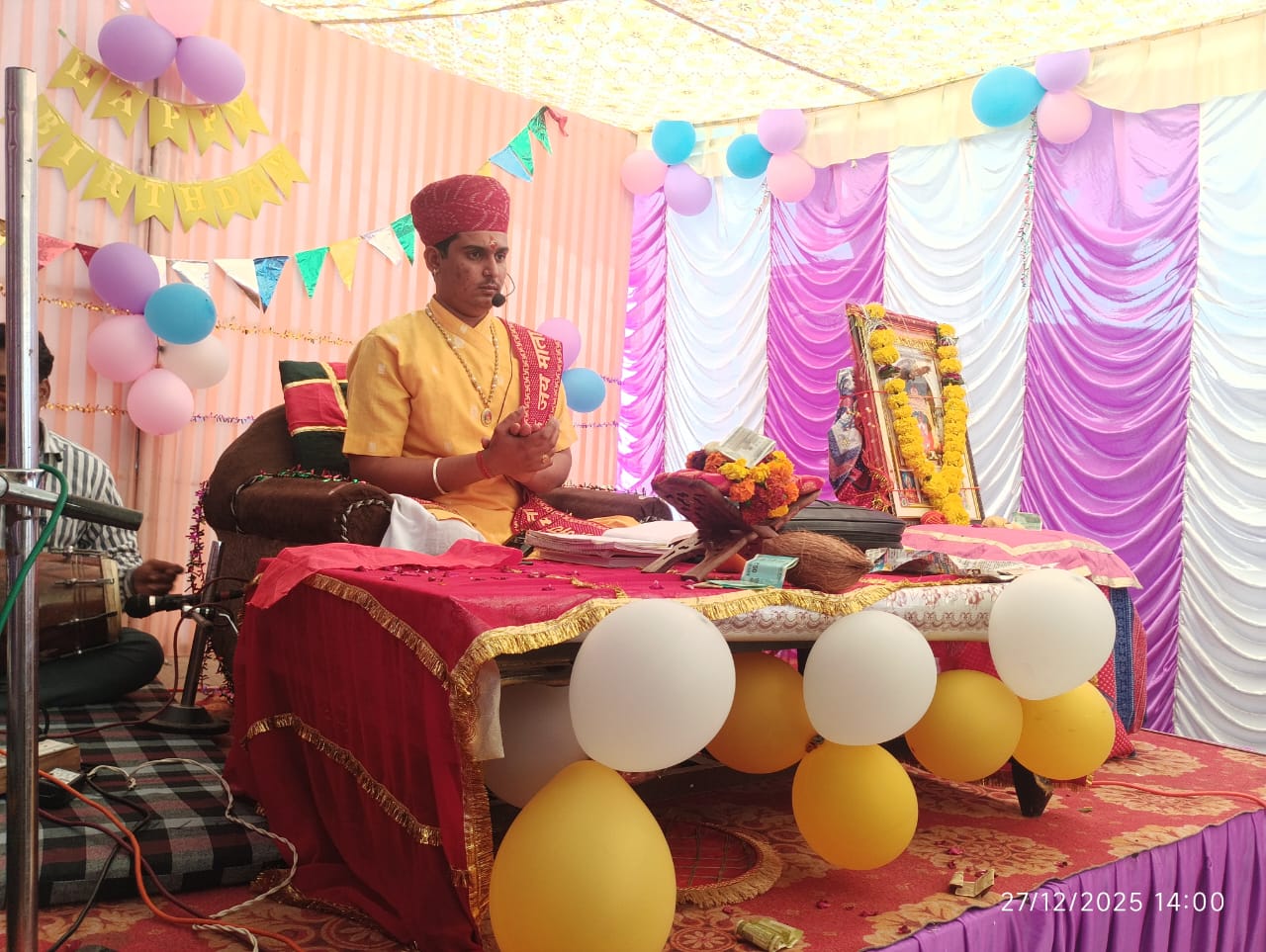 Bikaner :21 महीनों से मां करणी का हुआ था जन्म- कथा वाचक पंडित रवि शंकर पारीक