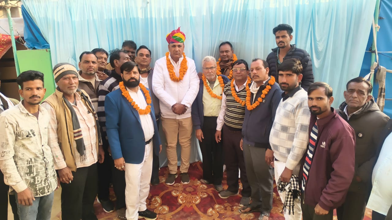 टेंट व्यवसायियों के चुनाव सम्पन्न: रामूनाथ जाखड़ बने निर्विरोध अध्यक्ष