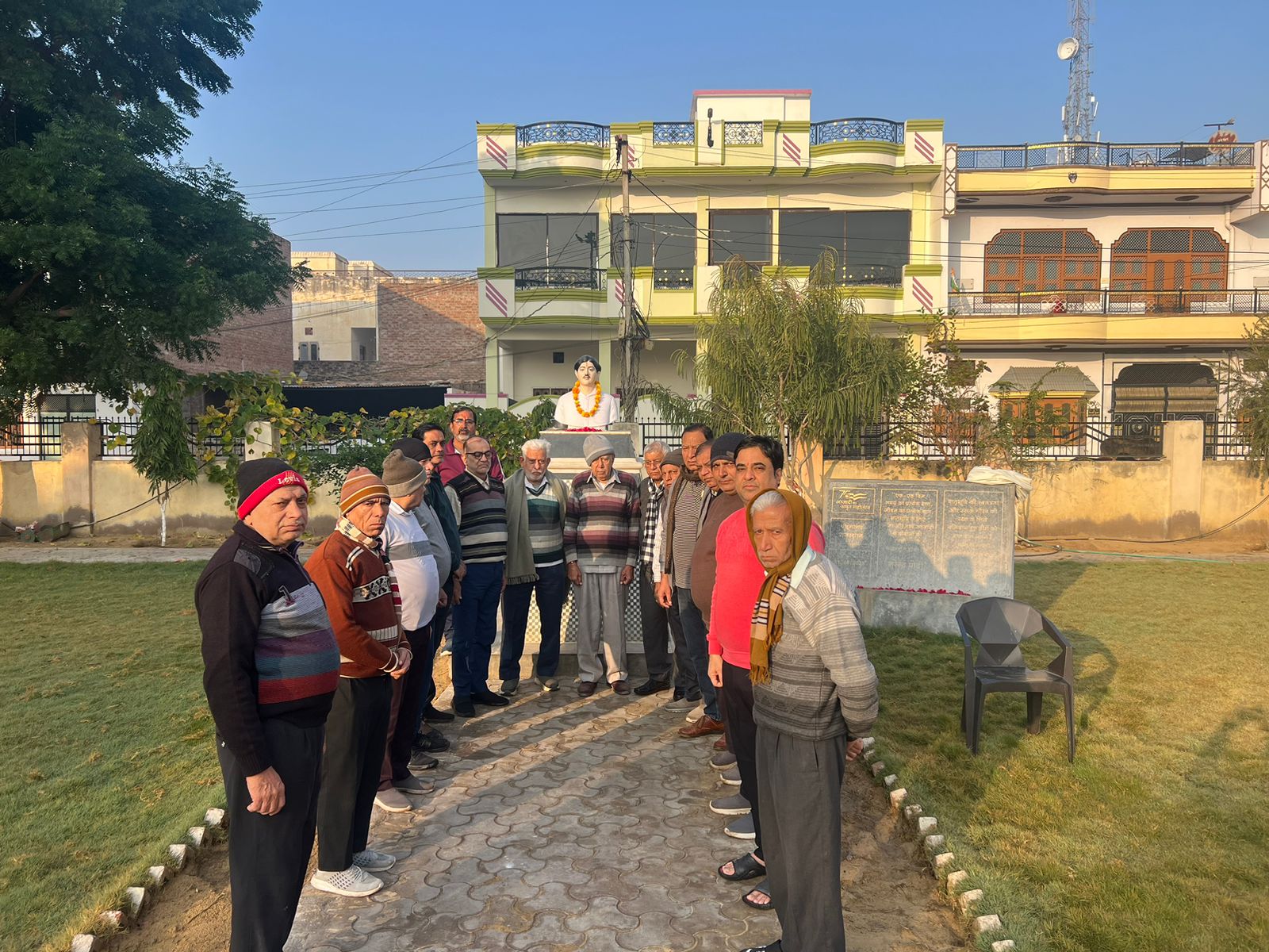 शहीद हेमू कालाणी के शहीदी दिवस पर श्रीडूंगरगढ़ में विशेष आयोजन, पार्क में दी गई श्रद्धांजलि