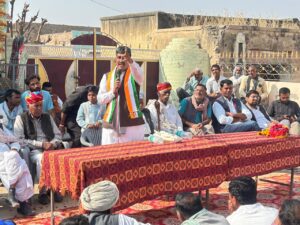 नई मनरेगा व्यवस्था के विरोध में लूणकरणसर में मनरेगा बचाओ संग्राम यात्रा, नाथूसर से तीसरे चरण के चौथे दिन हुई शुरुआत