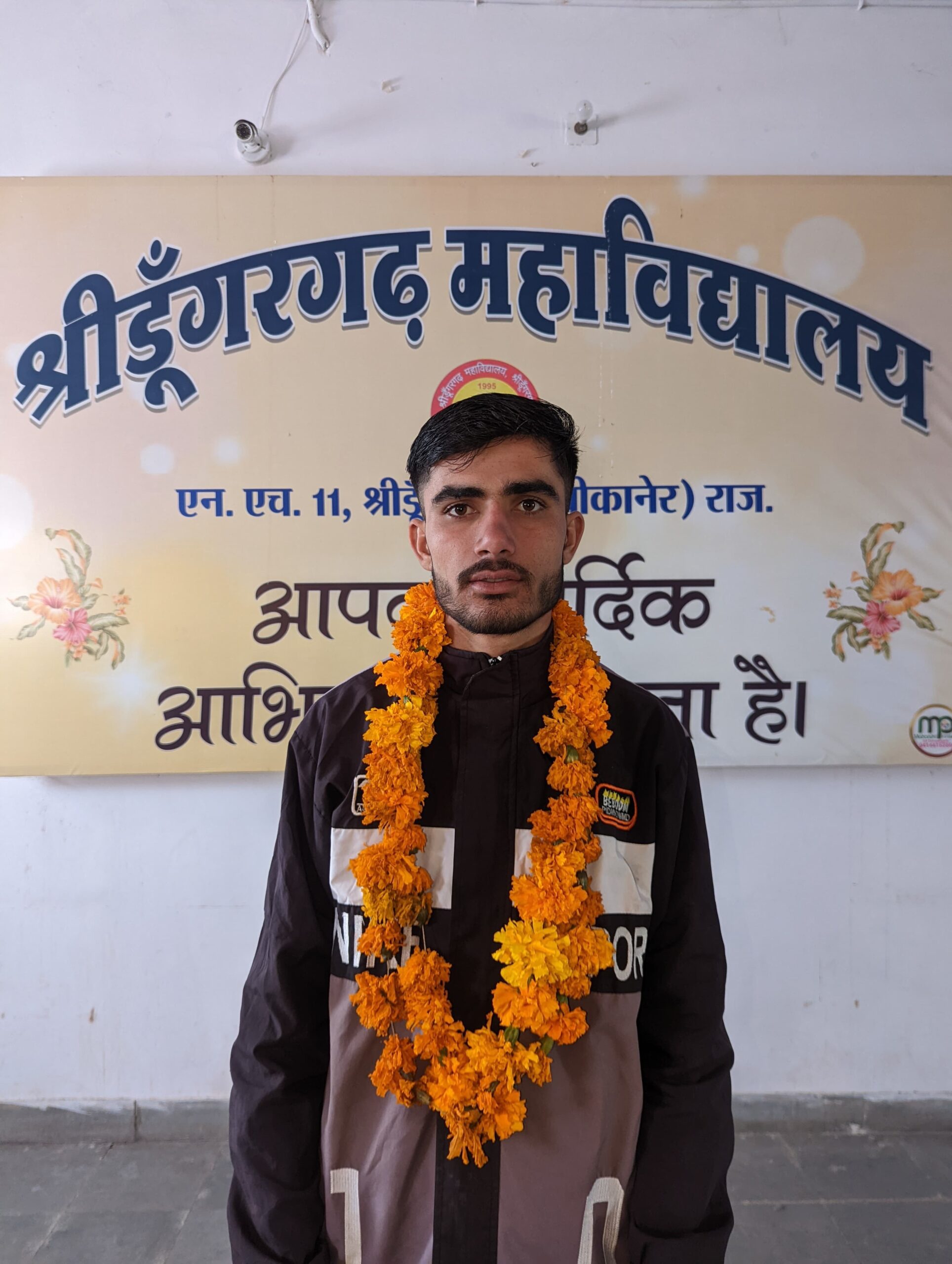 श्रीडूंगरगढ़ महाविद्यालय के छात्र लक्ष्मण सारण का राष्ट्रीय स्तर पर चयन, अमरावती के लिए रवाना