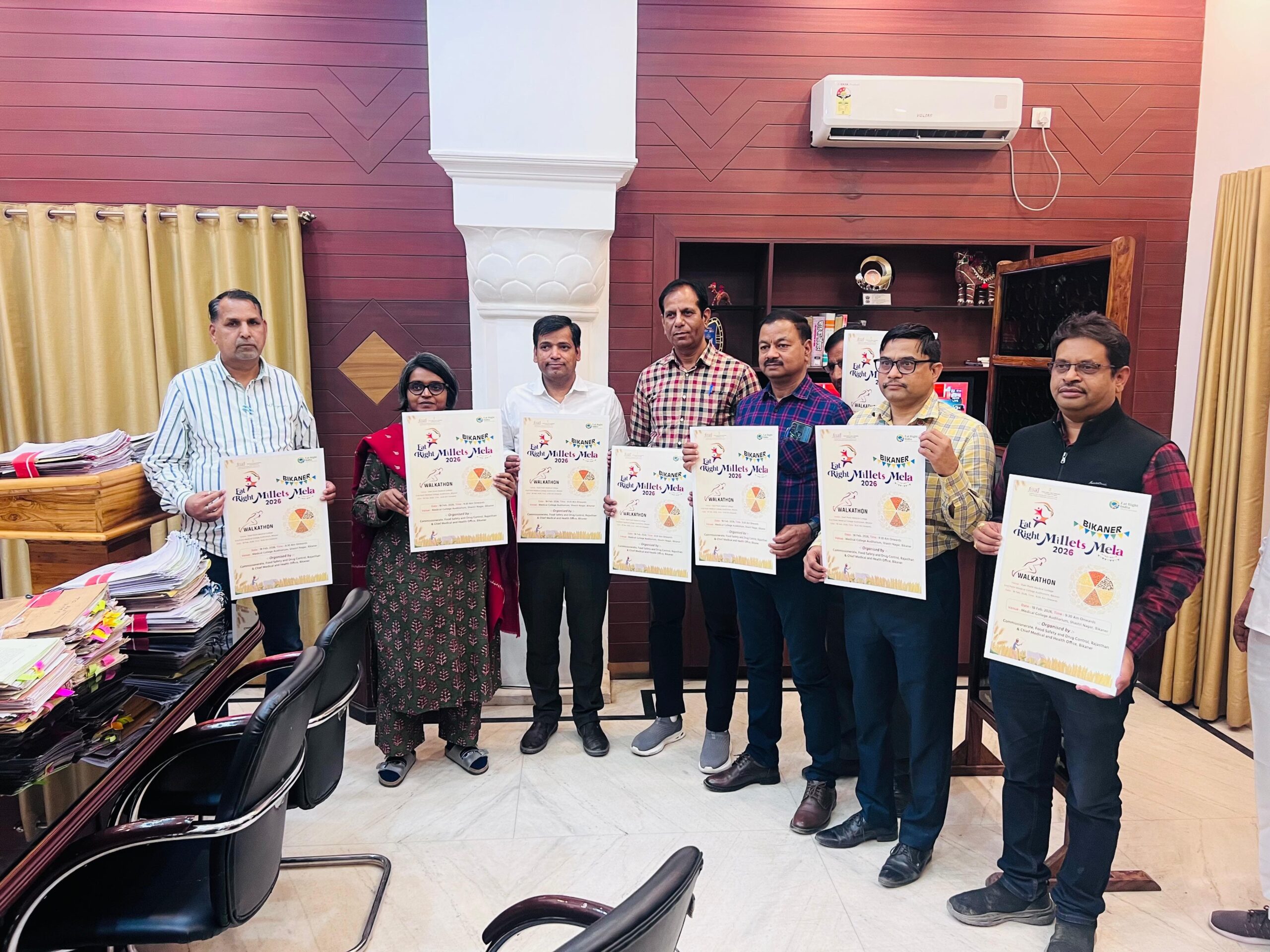 बीकानेर में 18 फरवरी को ‘ईट राईट मिलेट मेला’, जिला कलेक्टर नम्रता वृष्णि ने किया पोस्टर विमोचन