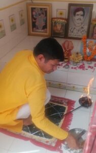 आज मां करणी की नव दिन आराधना के बाद आज रामनवमी पर श्री भोमिया जी महाराज की हुई विशेष ज्योत