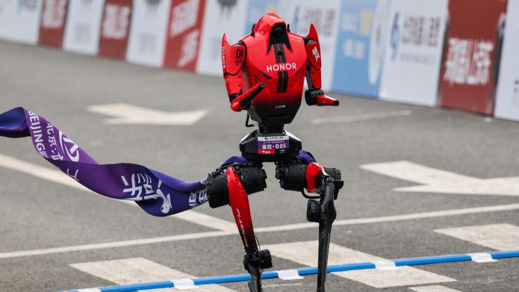 Humanoid robots race past humans in Beijing half-marathon, showing rapid advances