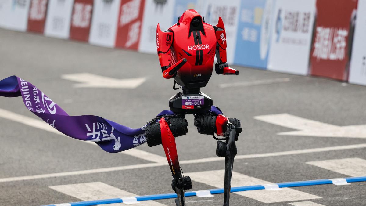 Humanoid robots race past humans in Beijing half-marathon, showing rapid advances