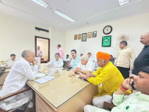 जयपुर सचिवालय में जनहित मुद्दों पर विधायक ताराचंद सारस्वत की हुई महत्वपूर्ण बैठक