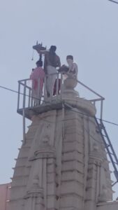 जैन जिनालय में वार्षिक ध्वजारोहण उत्सव श्रद्धा और भक्ति के साथ संपन्न