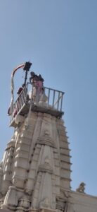 जैन जिनालय में वार्षिक ध्वजारोहण उत्सव श्रद्धा और भक्ति के साथ संपन्न