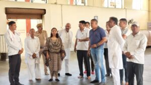 नोखा व पांचू क्षेत्र में मुख्य कार्यकारी अधिकारी का दौरा, विकास कार्यों का लिया जायजा