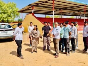 नोखा व पांचू क्षेत्र में मुख्य कार्यकारी अधिकारी का दौरा, विकास कार्यों का लिया जायजा